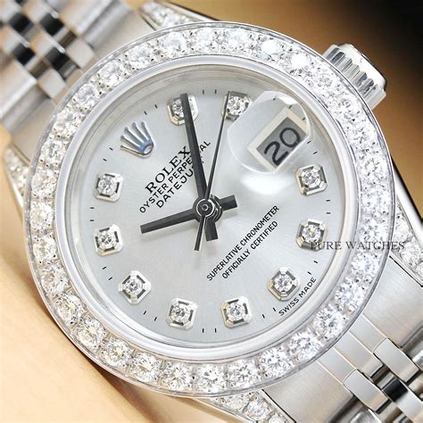 rolex white gold watch with diamonds|rolex full diamond price.